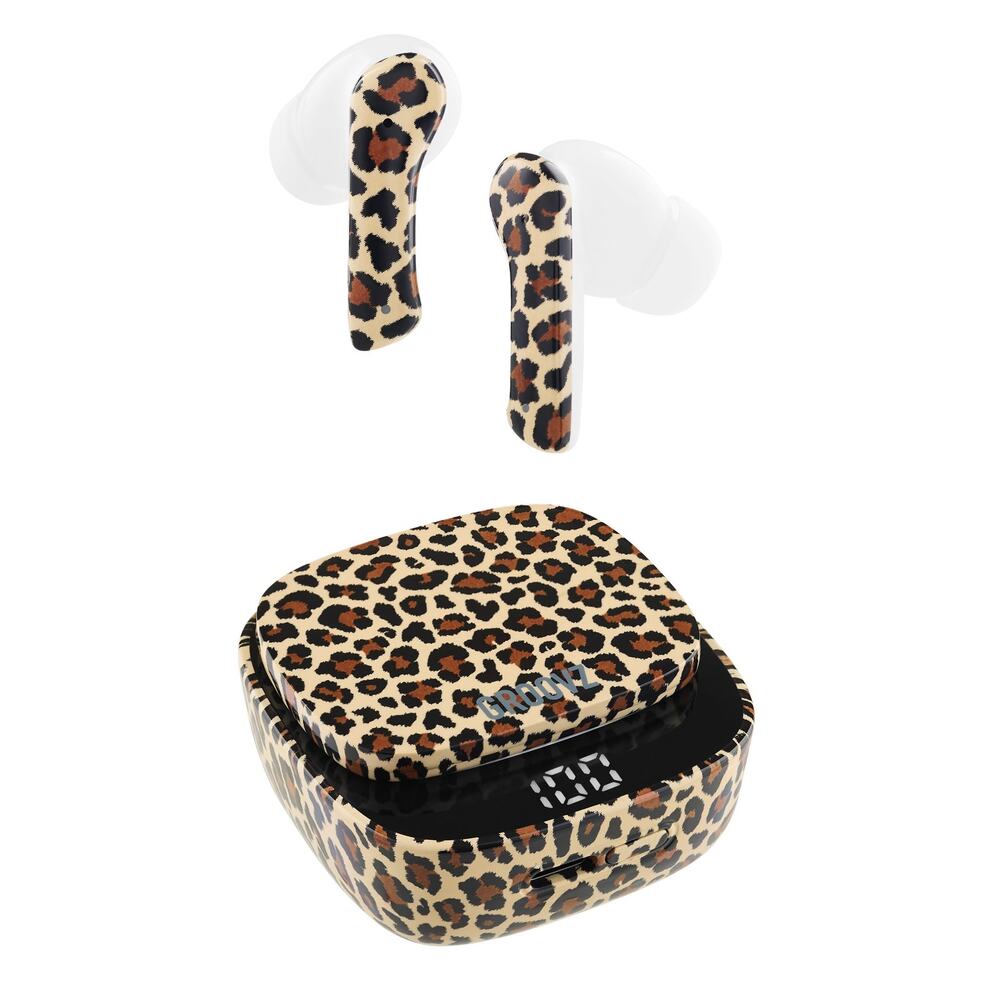 Groovz Leopard True Wireless Earbuds Smart Charging Case